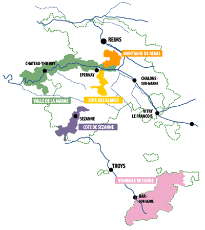 The Regions of Champagne